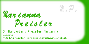 marianna preisler business card
